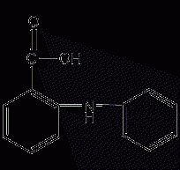 N-O-anilinobenzoic acid structural formula