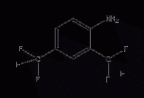 2,4-bis(trifluoromethyl)aniline structural formula