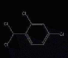 2,4-Dichloro-1-(dichloromethyl)benzene structural formula