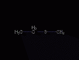 Methyl ethyl sulfide structural formula