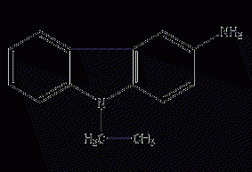 3-amino-9-ethylcarbazole structural formula