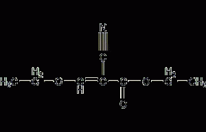 (ethoxymethylene)ethyl cyanoacetate structural formula