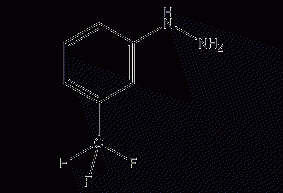 m-Trifluoromethylphenylhydrazine structural formula