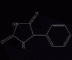 5-Phenylhydantoin Structural Formula