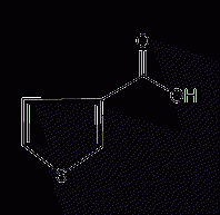 3-thiophenecarboxylic acid structural formula