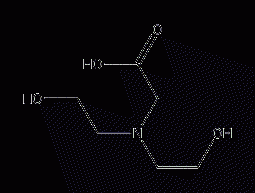 N,N-bis(2-hydroxyethyl)glycine structural formula