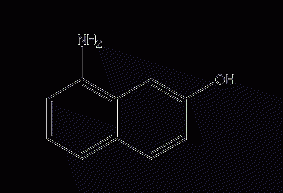 1-amino-7-naphthol structural formula