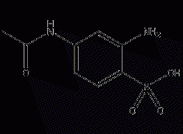 4-acetamido-2-aminobenzenesulfonic acid hydrate structural formula