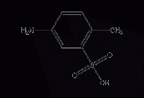 5-amino-2-methylbenzenesulfonic acid structural formula