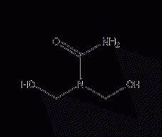 N,N-dihydroxymethylurea structural formula