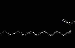 Structural formula of dodecyl methacrylate