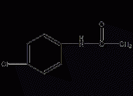 Structural formula of p-chlorophenylacetamide