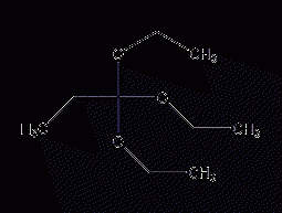 Structural formula of triethyl orthopropionate