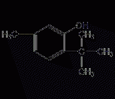 6-tert-butyl m-cresol structural formula