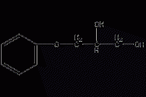 3-phenoxy-1,2-propanediol structural formula