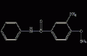 3-amino-4-methoxybenzoanilide structural formula