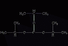 Structural formula of triisopropyl phosphite