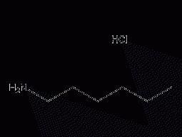 Structure formula of n-hexylamine hydrochloride