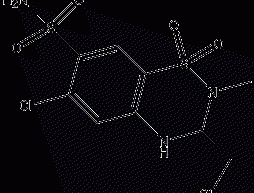 Methylchlorothiazide structural formula