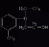 2-(N-ethyl m-toluidino)ethanol structural formula