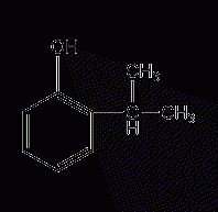 2-isopropylphenol structural formula