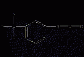 3-(trifluoromethyl)phenyl isocyanate structural formula