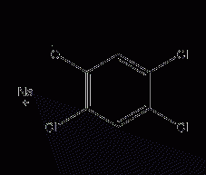 2,4,5-Sodium trichlorophenolate structural formula