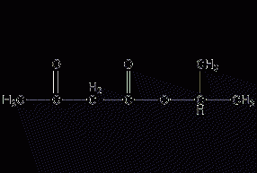 Isopropyl acetoacetate structural formula