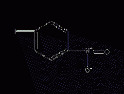 Structural formula of p-iodonitrobenzene