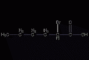 2-bromohexanoic acid structural formula