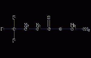 Structural formula of ethyl 4,4,4-trifluorobutyrate