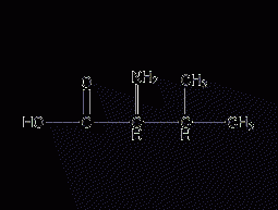 DL-Valine structural formula