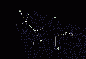 Heptafluorobutyridine structural formula