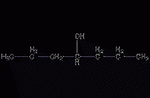 4-Heptanol Structural Formula