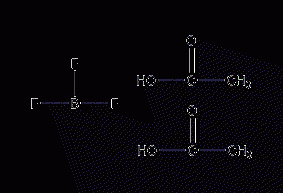 Boron trifluoride-acetic acid complex structural formula