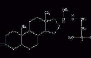 5α-cholestan-3-one structural formula