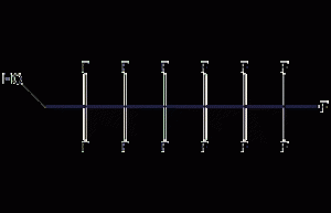 1H,1H-Perfluoro-1-heptanol structural formula