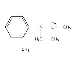 N,N-diethyl o-toluidine structural formula