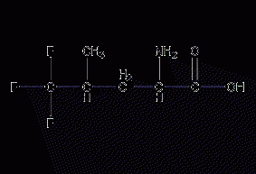 5,5,5-trifluoro-DL-leucine structural formula