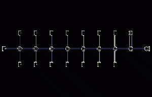 Perfluorooctanoyl chloride structural formula