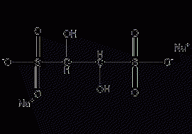 Sodium glycolate disulfide hydrate structural formula