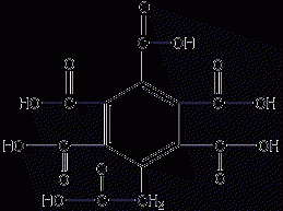 Mellitic acid structural formula