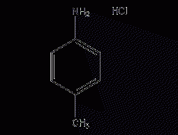 Structural formula of p-toluidine hydrochloride