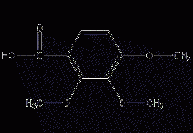 2,3,4-trimethoxybenzoic acid structural formula