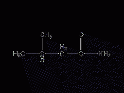 Isovaleramide structural formula