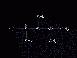 2,3,4-trimethyl-2-pentene structural formula