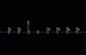 Amyl butyrate structural formula