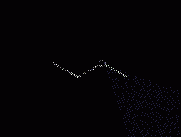 Structural formula of methyl ethyl ether