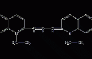 1,1'-dimethyl-2,2'-carbocyanine iodine structural formula