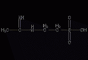 Amidinotaurine structural formula